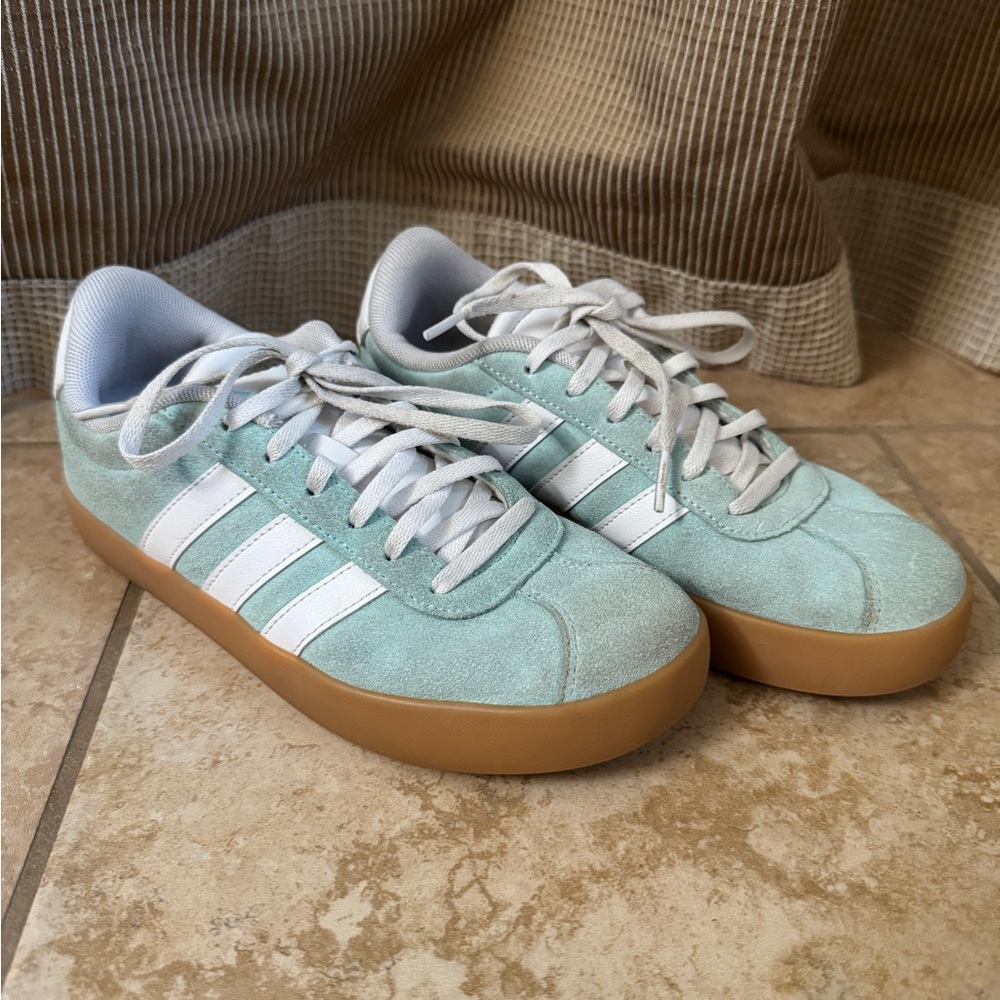 Adidas Mint Green Kids Sneakers